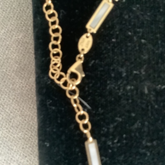 Shawn Warren Chicklet necklace - Mother of Pearl and 14K gold - Picture 4 of 5